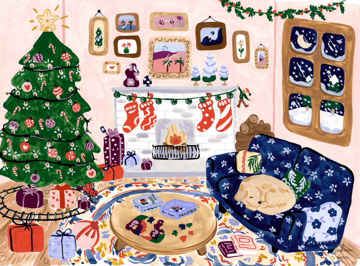 Home for the Holidays 1000 Piece Jigsaw Puzzle by Puzzlefolk - Jigsaw Puzzles - The Puzzle Center