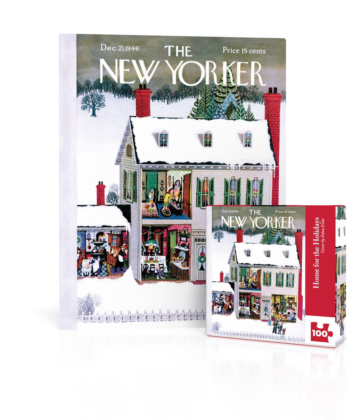 Home for the Holidays Mini 100 Piece Jigsaw Puzzle | New York Puzzle Company - Jigsaw Puzzles - The Puzzle Center