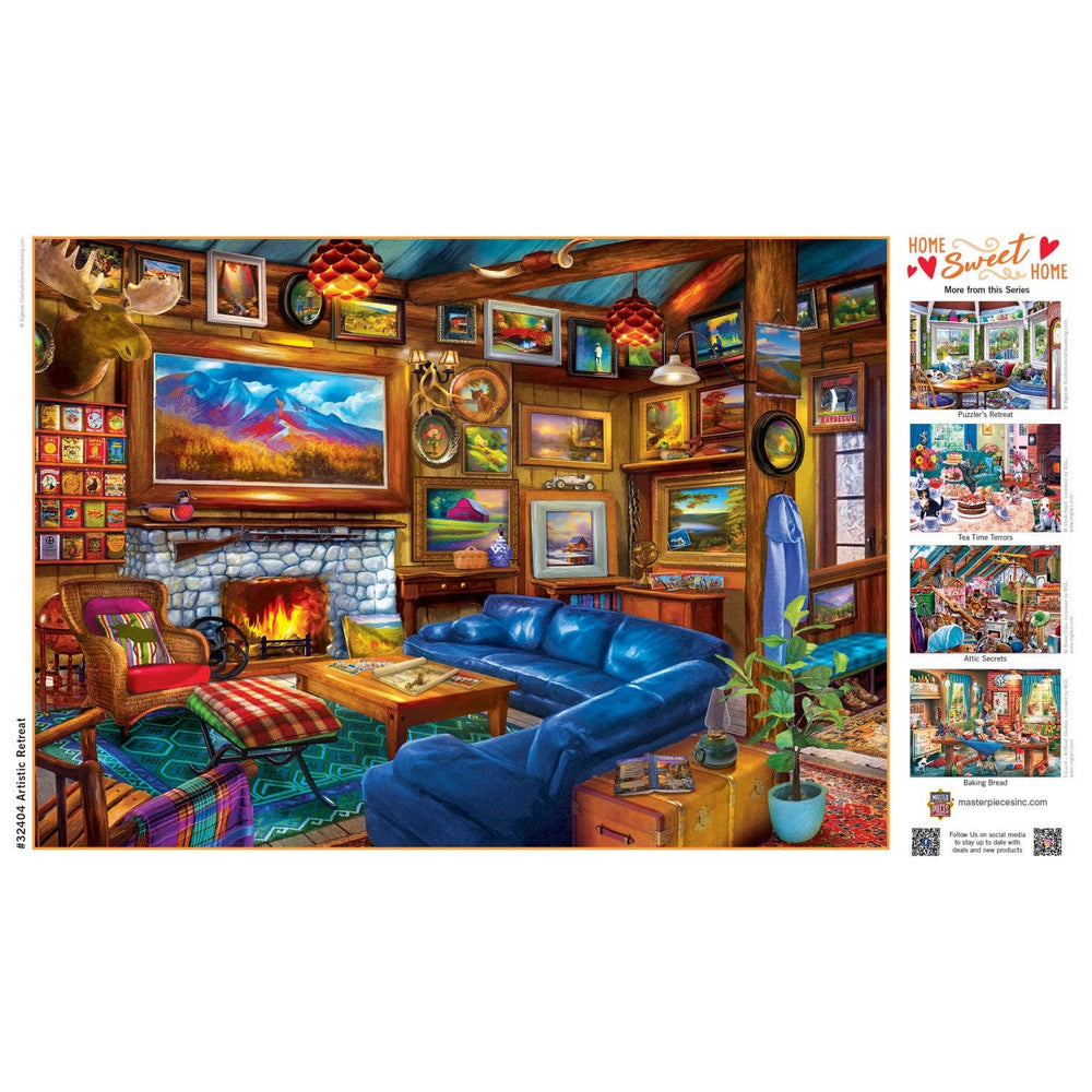 Home Sweet Home - Artistic Retreat 500 Piece Puzzle by Masterpieces - Masterpieces Puzzles - Jigsaw Puzzles - The Puzzle Center -