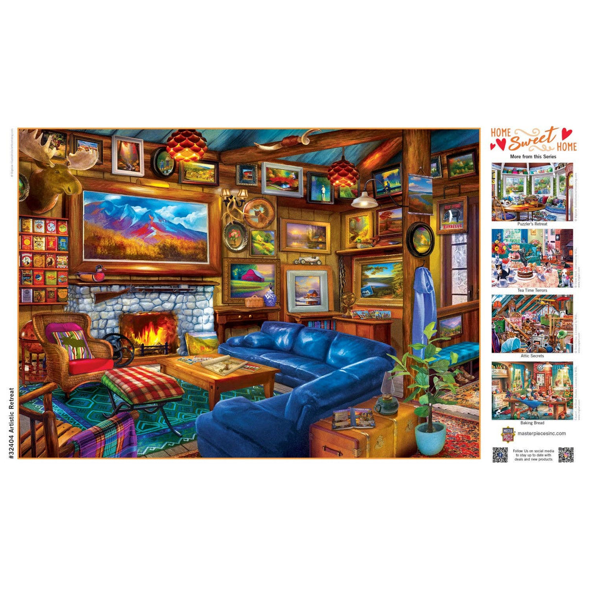 Home Sweet Home - Artistic Retreat 500 Piece Puzzle by Masterpieces - Masterpieces Puzzles - Jigsaw Puzzles - The Puzzle Center -