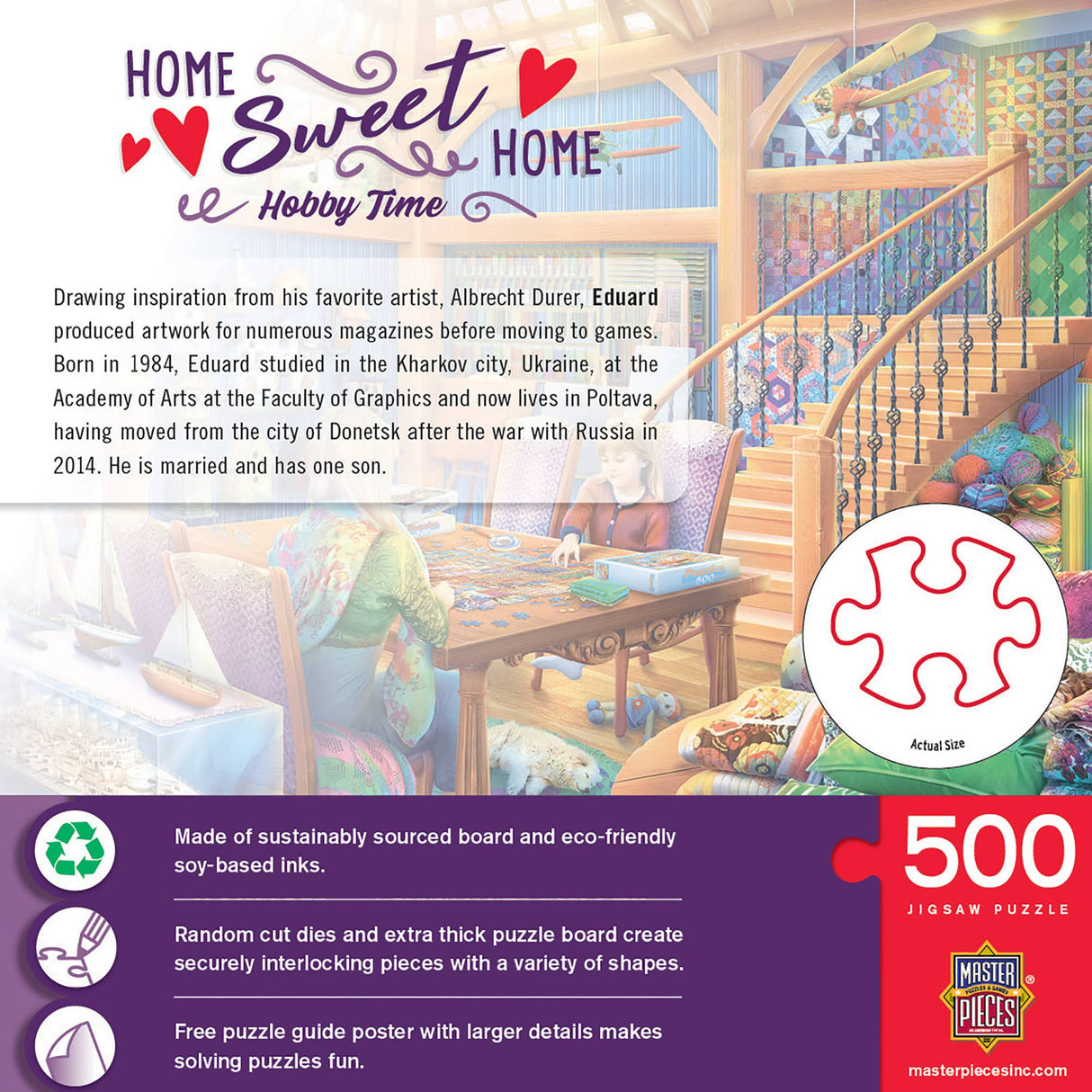 Home Sweet Home - Hobby Time 500 Piece Jigsaw Puzzle | Masterpieces Puzzles - Jigsaw Puzzles - The Puzzle Center