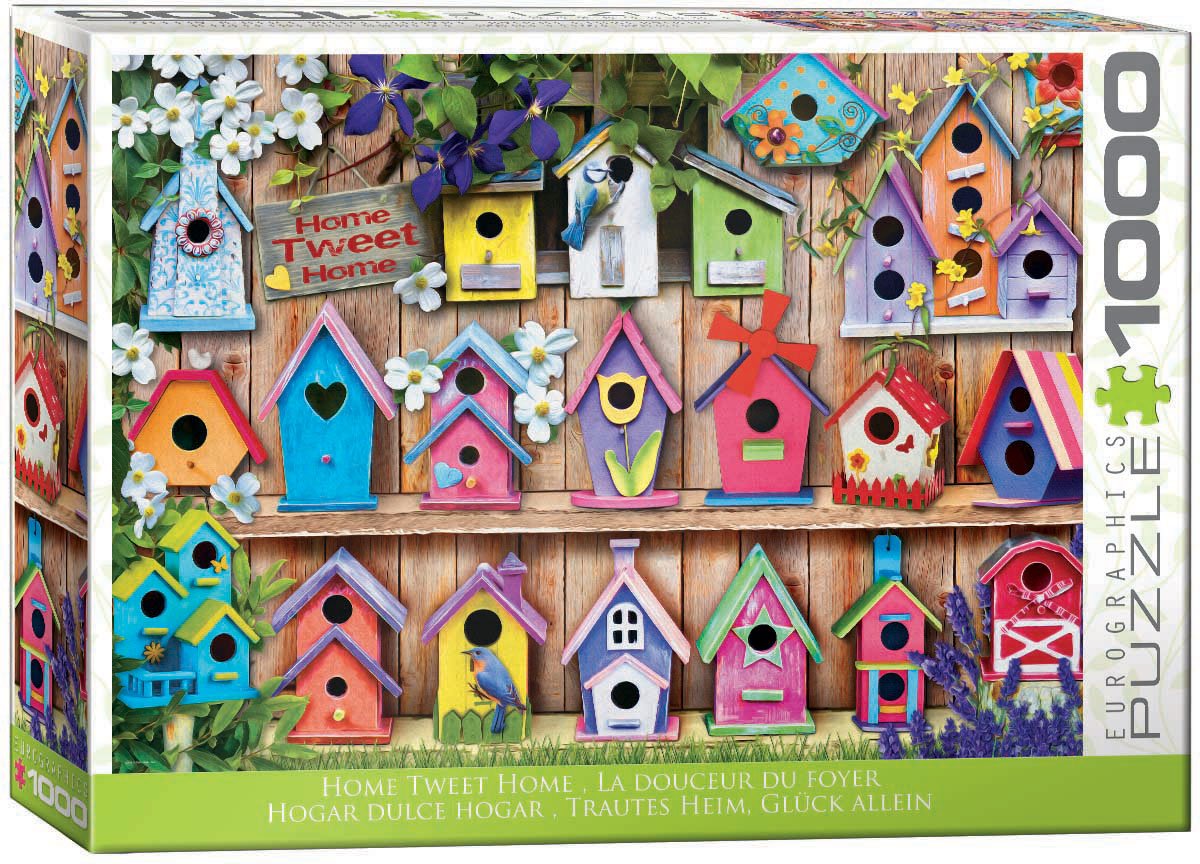 Home Tweet Home (Birdhouses) 1000 piece jigsaw puzzle by Eurographics - Eurographics - Jigsaw Puzzles - The Puzzle Center -