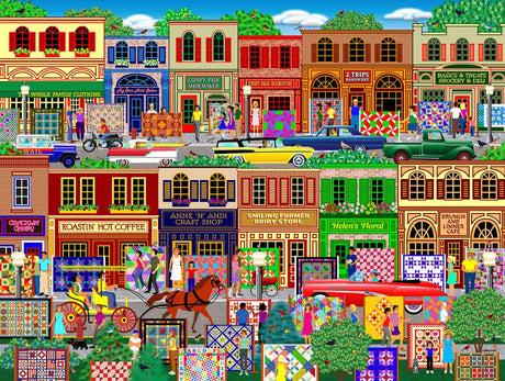 Hometown 500 Piece Jigsaw Puzzle by Springbok Puzzles - Springbok Puzzles - Jigsaw Puzzles - The Puzzle Center