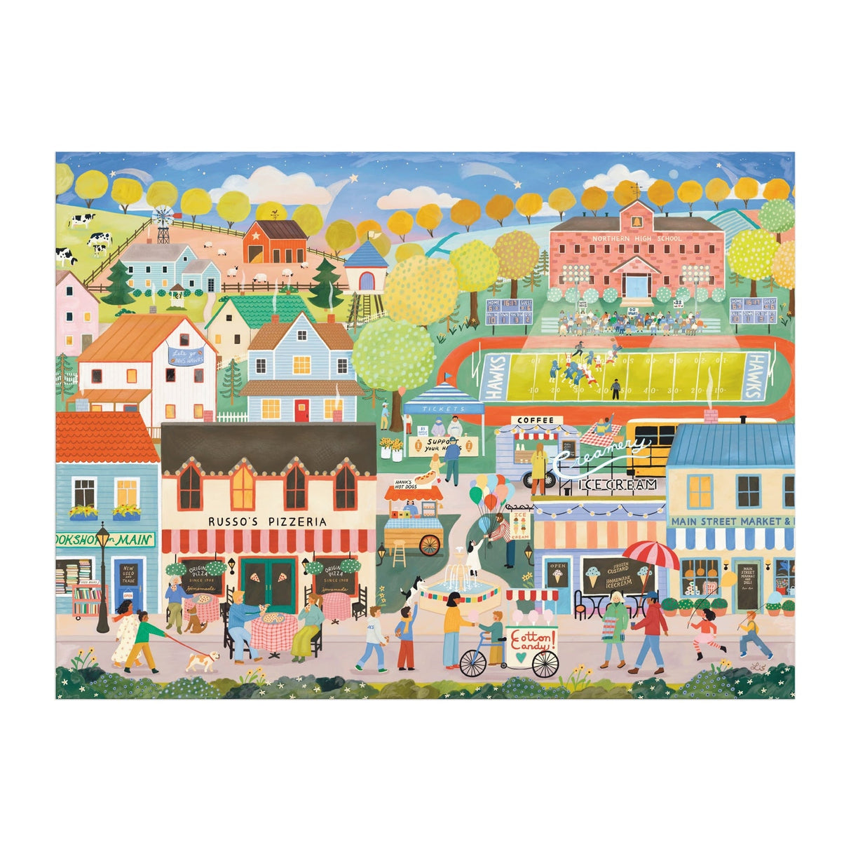 Hometown Cheer 1000 Piece Jigsaw Puzzle | Galison