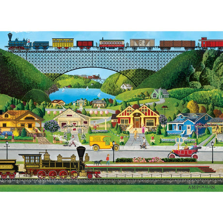 Hometown Gallery - Whistle Stop 1000 Piece Jigsaw Puzzle | Masterpieces Puzzles - Jigsaw Puzzles - The Puzzle Center