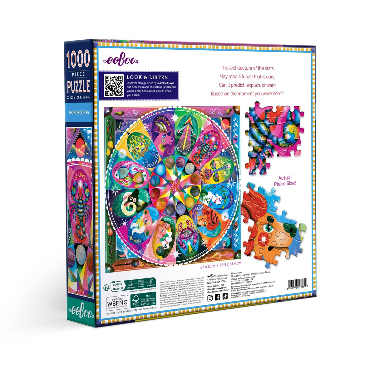 Horoscope 1000 Piece Jigsaw Puzzle | eeBoo - Jigsaw Puzzles - The Puzzle Center
