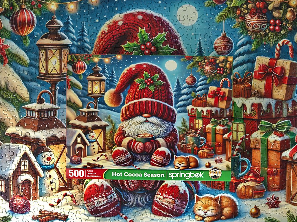 Hot Cocoa Season 500 Piece Jigsaw Puzzle | Springbok Puzzles - Springbok Puzzles - Jigsaw Puzzles - The Puzzle Center