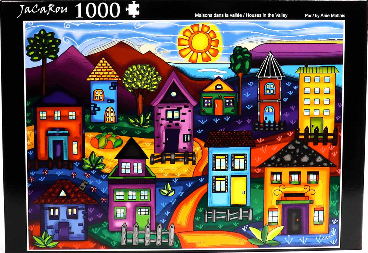 Houses In The Valley 1000 Piece Jigsaw Puzzle | JaCaRou Puzzles - JaCaRou Puzzles Inc. - Jigsaw Puzzles - The Puzzle Center