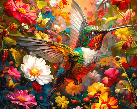 Hummingbird Dream 1000 Piece Jigsaw Puzzle by Springbok Puzzles - Springbok Puzzles - Jigsaw Puzzles - The Puzzle Center