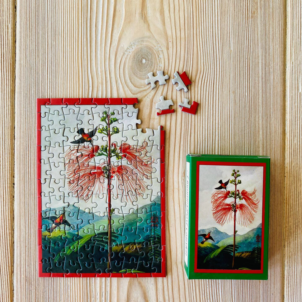 Hummingbird Garden 99 Piece Jigsaw Puzzle | Penny Puzzle - Jigsaw Puzzles - The Puzzle Center