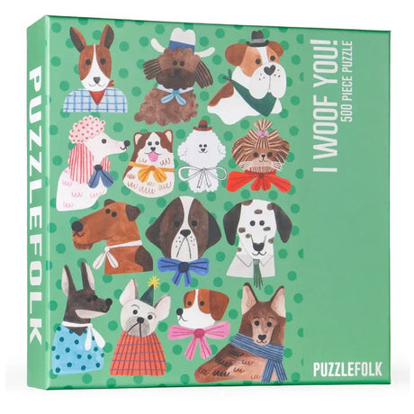I Woof You 500 Piece Puzzle by Puzzlefolk - Puzzlefolk - Jigsaw Puzzles - The Puzzle Center