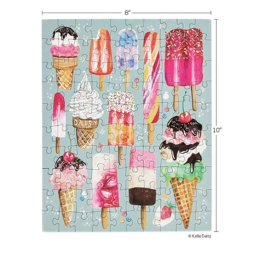 Ice Cream & Pops 100 Piece Puzzle Snax Mini Jigsaw Puzzle | WerkShoppe - Mini Jigsaw Puzzles - The Puzzle Center