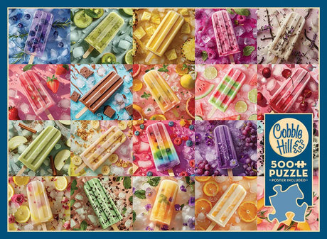 Ice Lollies 500 Piece Puzzle by Cobble Hill Puzzles - Cobble Hill Puzzles - Jigsaw Puzzles - The Puzzle Center
