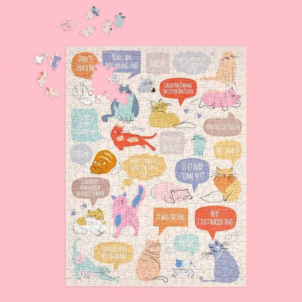 If Cats Could Talk 500 Piece Jigsaw Puzzle | WerkShoppe - Jigsaw Puzzles - The Puzzle Center