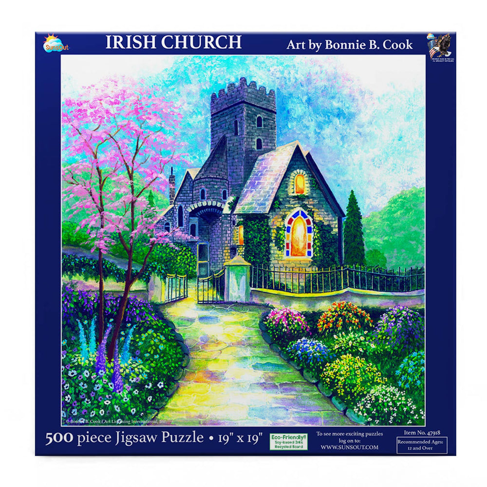 Irish Church 500 Piece Jigsaw Puzzle by SunsOut Puzzles - Enchanting Irish Beauty - SunsOut - Jigsaw Puzzles - The Puzzle Center -