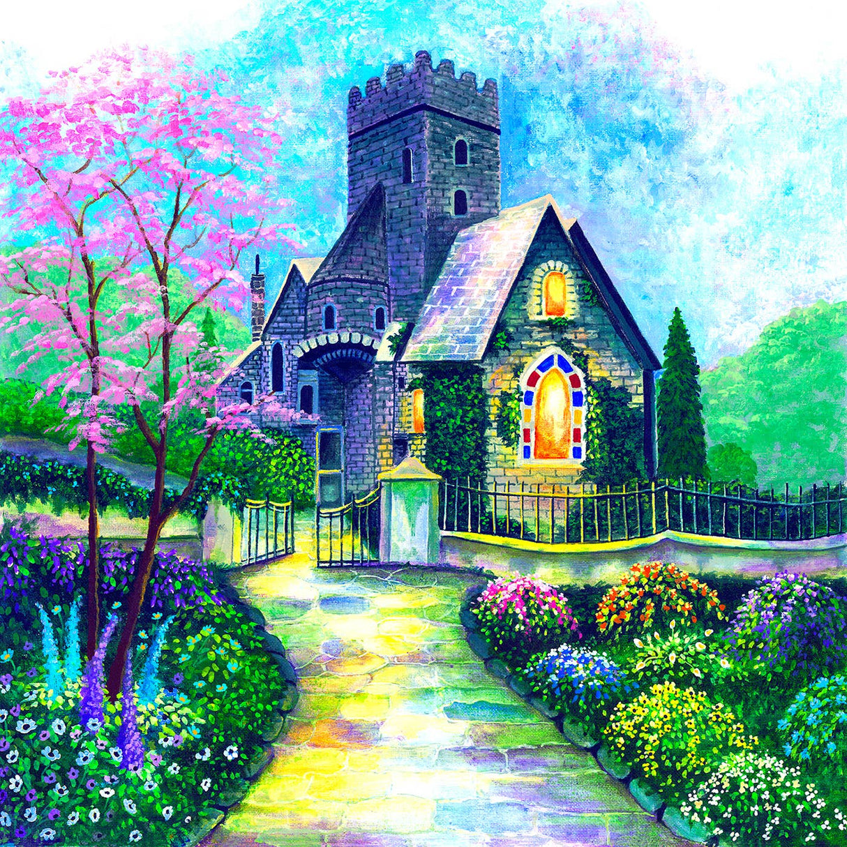 Irish Church 500 Piece Jigsaw Puzzle by SunsOut Puzzles - Enchanting Irish Beauty - SunsOut - Jigsaw Puzzles - The Puzzle Center -