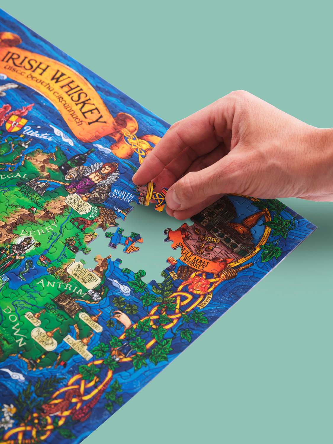 Irish Whiskey 1000 Piece Jigsaw Puzzle | Water & Wines - Jigsaw Puzzles - The Puzzle Center