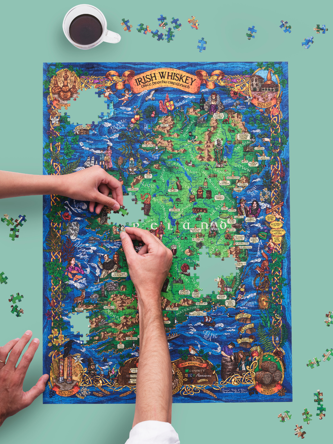 Irish Whiskey 1000 Piece Jigsaw Puzzle | Water & Wines - Jigsaw Puzzles - The Puzzle Center