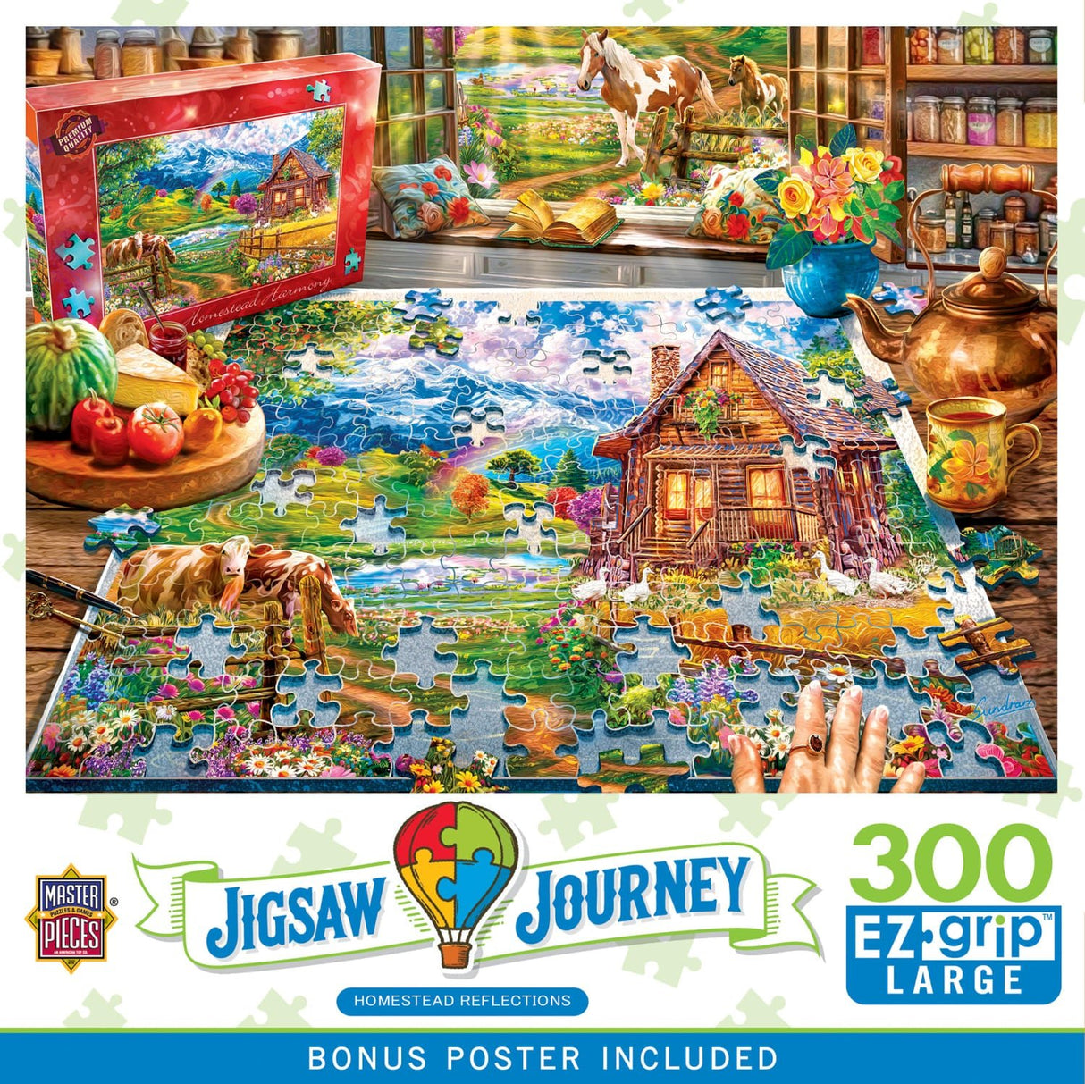 Jigsaw Journey Homestead Reflections 300 Piece EZ Grip Jigsaw Puzzle | Masterpieces - Jigsaw Puzzles - The Puzzle Center