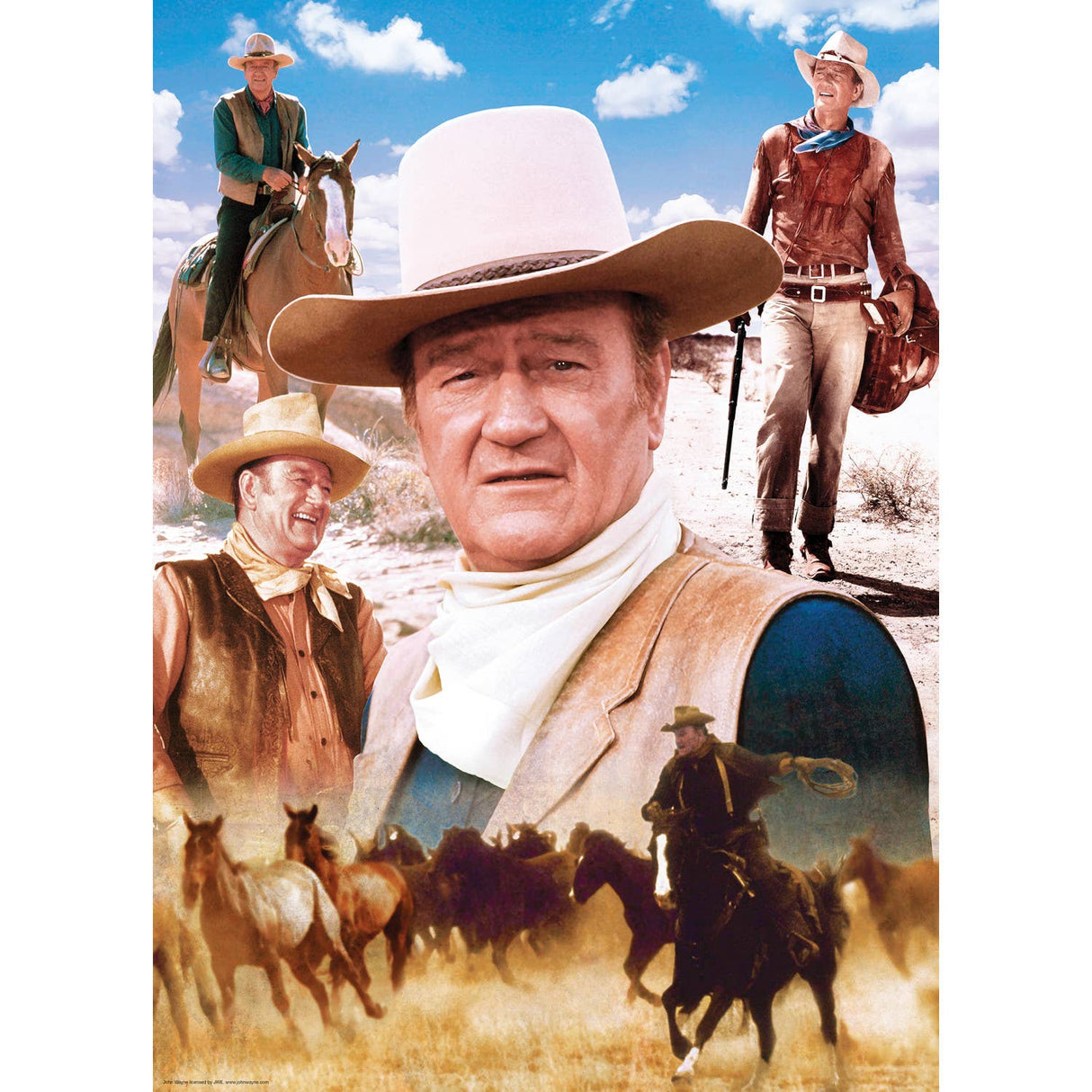 John Wayne Collection - America's Cowboy 1000 Piece Puzzle | Masterpieces - Masterpieces Puzzles - Jigsaw Puzzles - The Puzzle Center