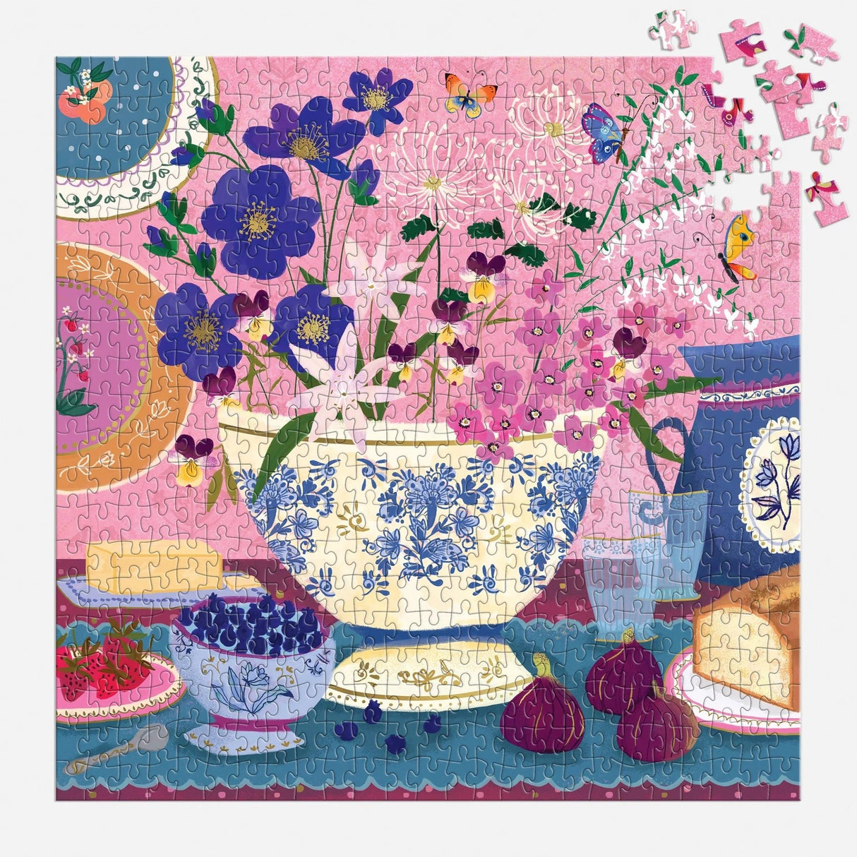 Joy Laforme Art of the Table 500 Piece Foil Jigsaw Puzzle | Galison - Jigsaw Puzzles - The Puzzle Center