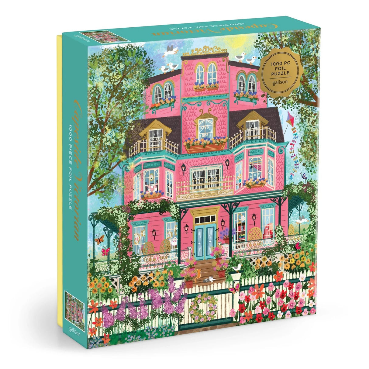 Joy LaForme Capeside Victorian 1000 Piece Foil Jigsaw Puzzle | Galison - Jigsaw Puzzles - The Puzzle Center