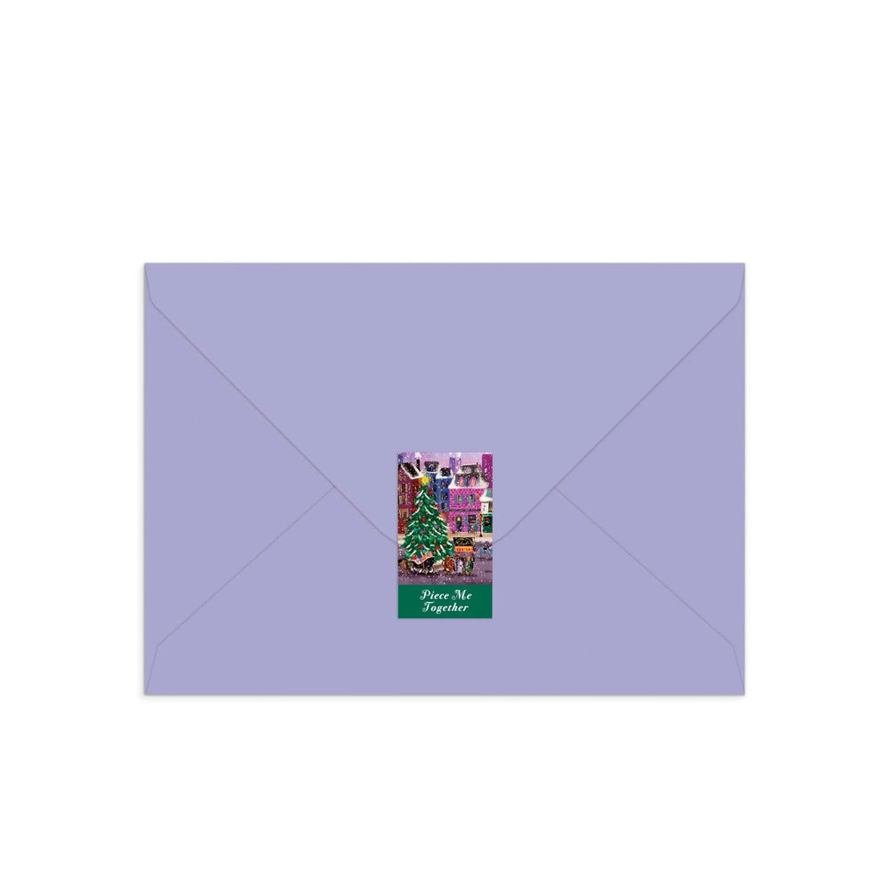 Joy Laforme Christmas Square 60 Piece Greeting Card Puzzle | Galison - Greeting Card Puzzle - The Puzzle Center