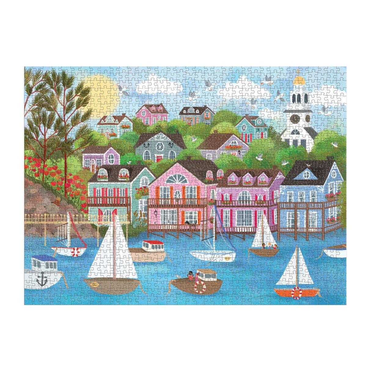 Joy Laforme Harbor by the Sea 1000 Piece Jigsaw Puzzle | Galison