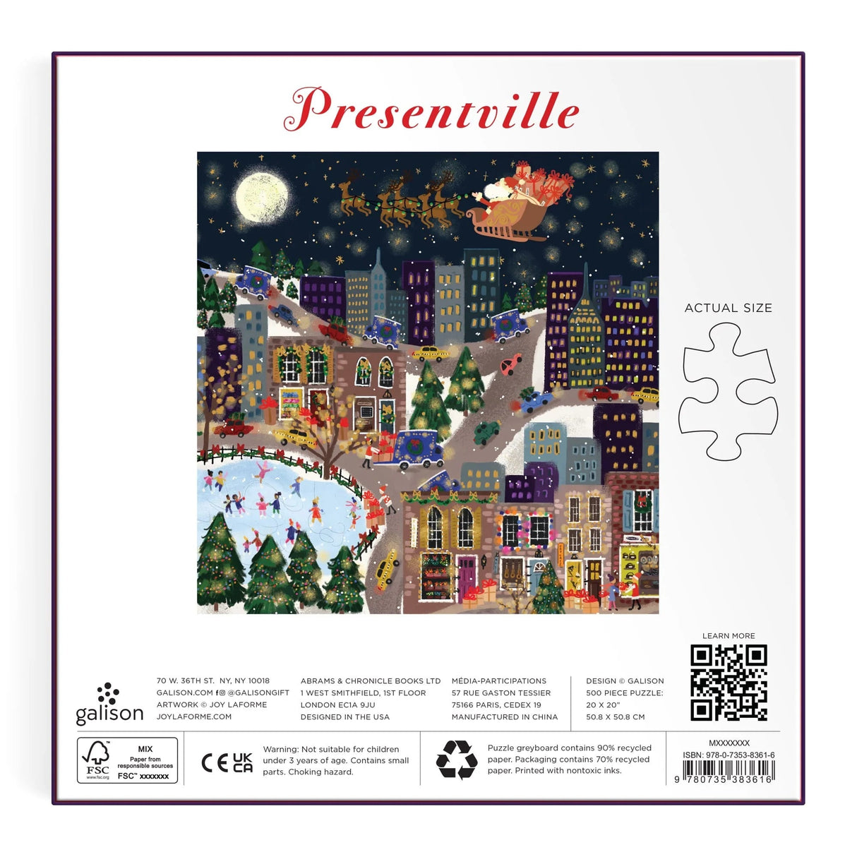 Joy Laforme Presentville 500 Piece Foil Jigsaw Puzzle | Galison - Jigsaw Puzzles - The Puzzle Center