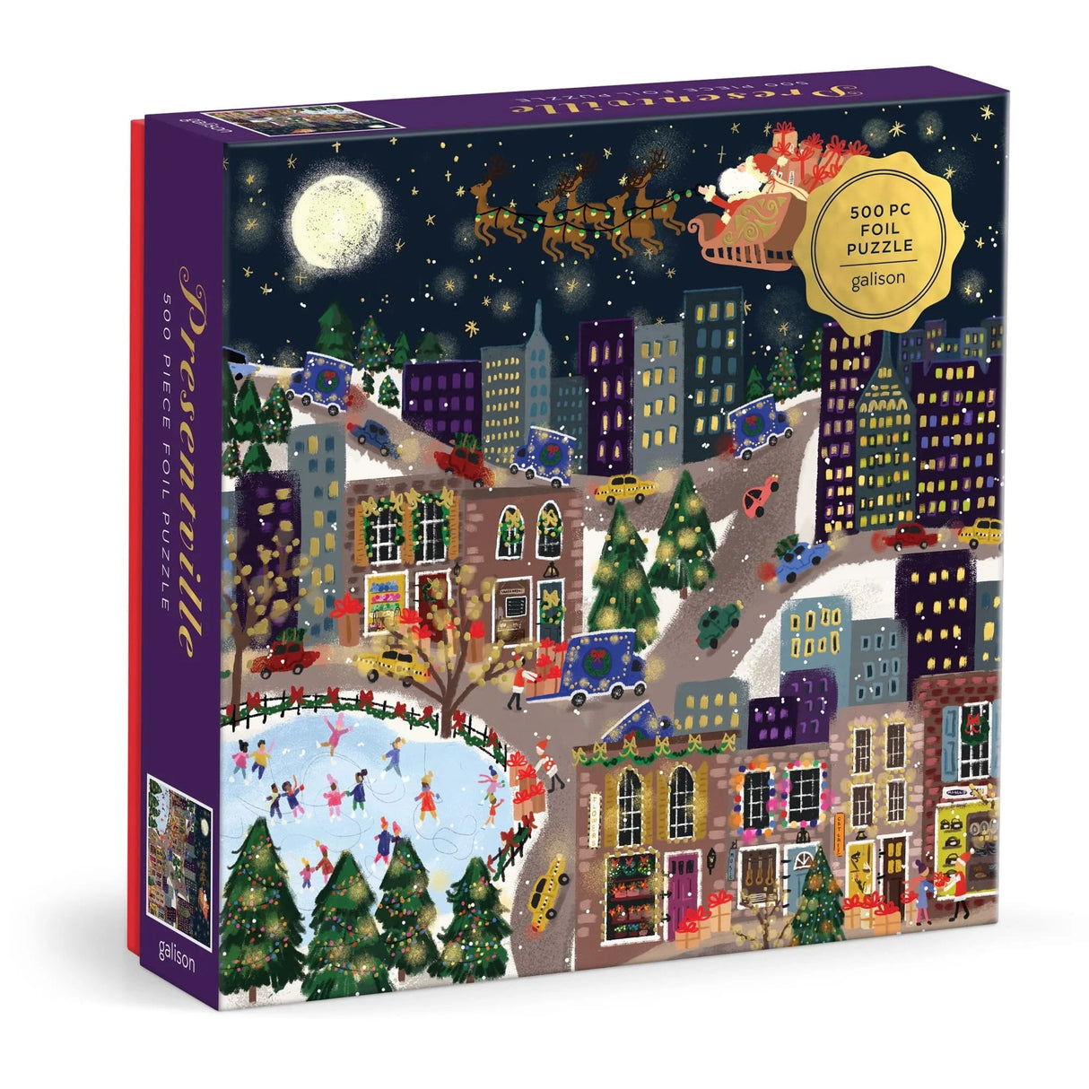 Joy Laforme Presentville 500 Piece Foil Jigsaw Puzzle | Galison - Jigsaw Puzzles - The Puzzle Center