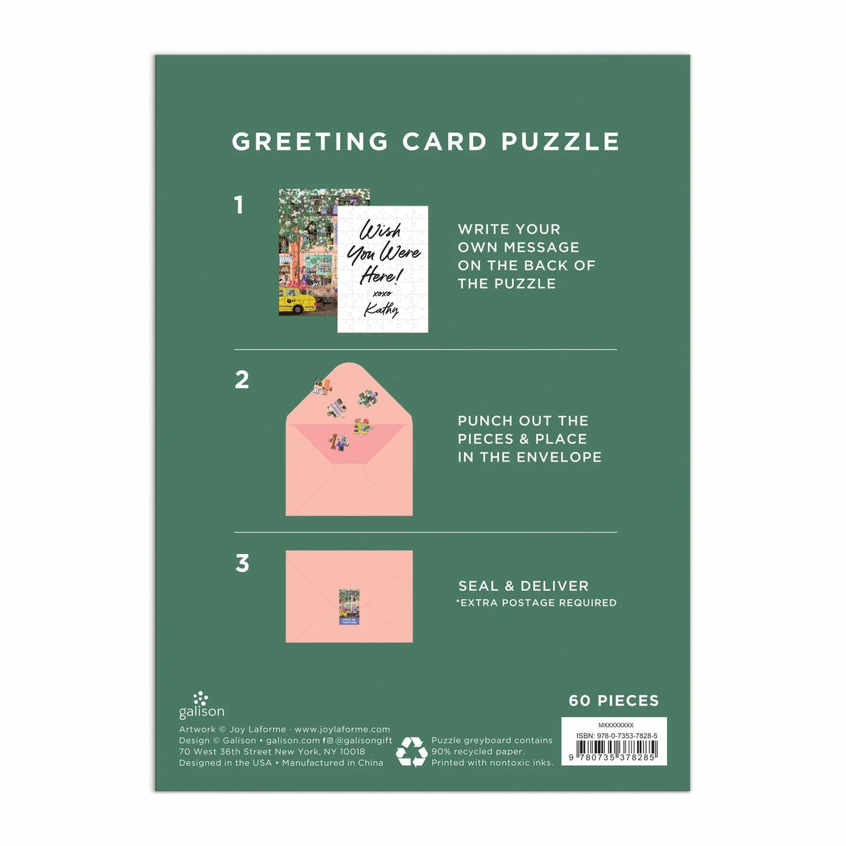 Joy Laforme Spring Street 60 Piece Greeting Card Puzzle | Galison - Greeting Card Puzzle - The Puzzle Center