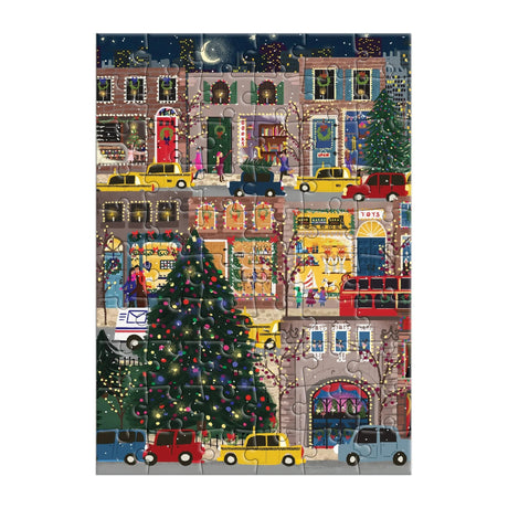 Joy Laforme Winter Lights 60 Piece Greeting Card Puzzle | Galison - Greeting Card Puzzle - The Puzzle Center