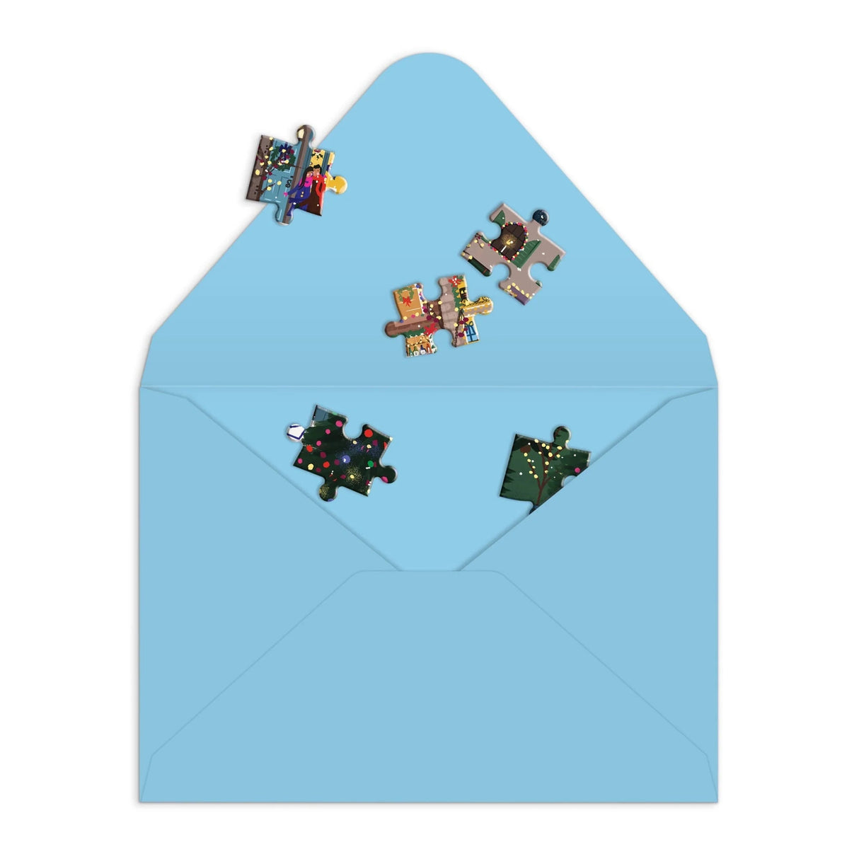 Joy Laforme Winter Lights 60 Piece Greeting Card Puzzle | Galison - Greeting Card Puzzle - The Puzzle Center