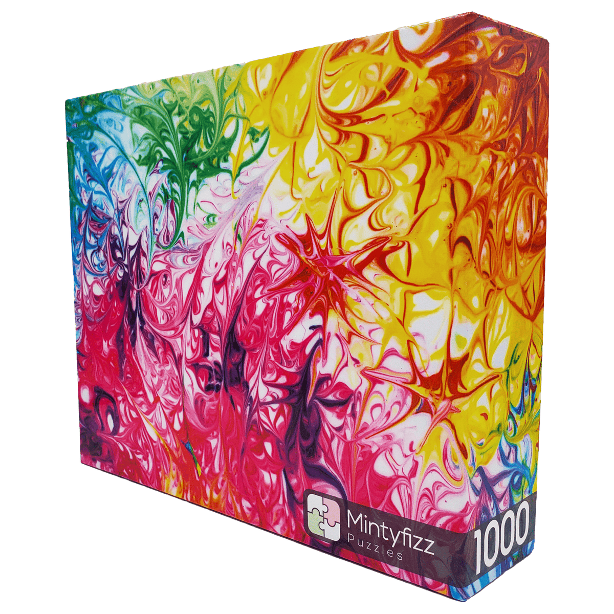 Joy Waves 1000 Piece Puzzle by MintyFizz - Vibrant Modern Art