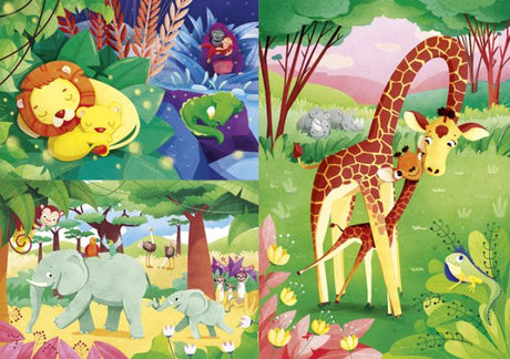 Jungle Friends 3x48 Piece Supercolor Puzzle by Clementoni - Clementoni - Jigsaw Puzzles - The Puzzle Center -