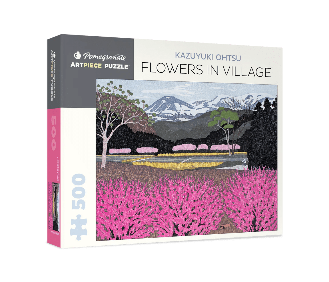 Kazuyuki Ohtsu: Flowers in Village 500 - piece Jigsaw Puzzle by Pomegranate - Pomegranate - Jigsaw Puzzles - The Puzzle Center -