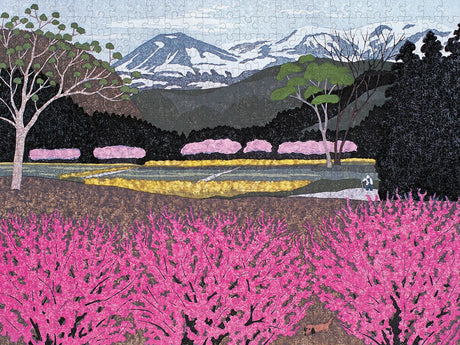 Kazuyuki Ohtsu: Flowers in Village 500 - piece Jigsaw Puzzle by Pomegranate - Pomegranate - Jigsaw Puzzles - The Puzzle Center -
