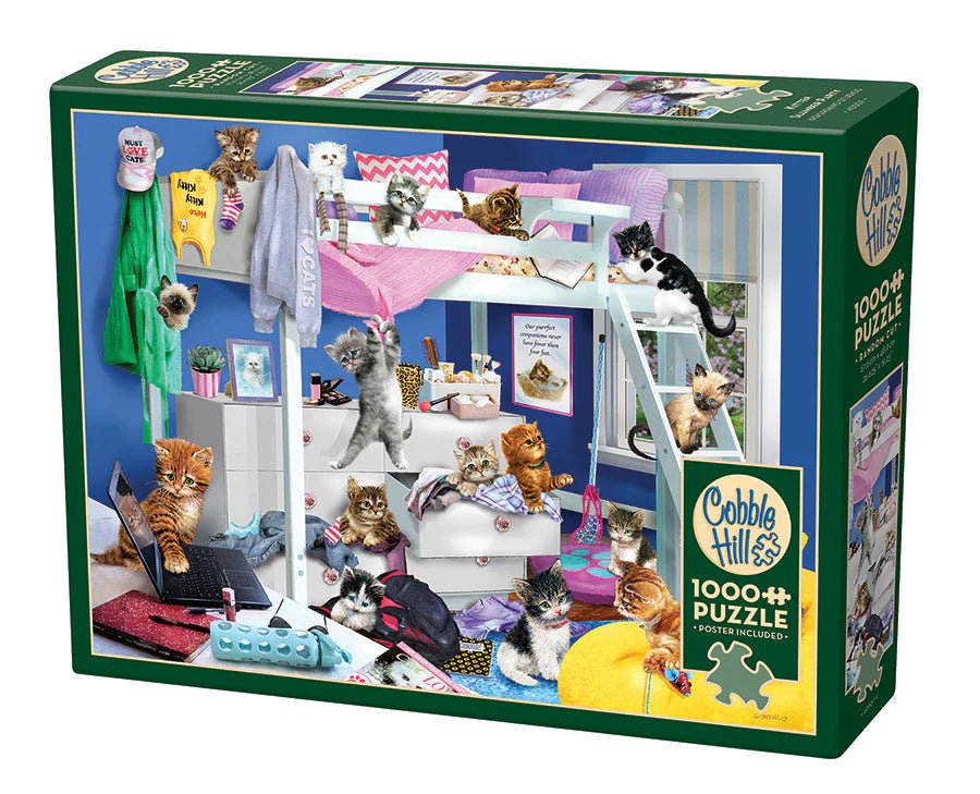 Kitten Slumber Party 1000 Piece Jigsaw Puzzle | Cobble Hill - Jigsaw Puzzles - The Puzzle Center