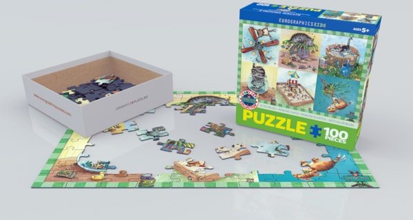 Kitten Trouble 100 Piece Jigsaw Puzzle by Eurographics - Adorable and Fun - Eurographics - Jigsaw Puzzles - The Puzzle Center -