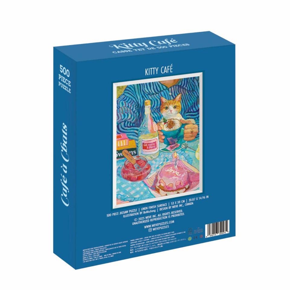 Kitty Café 500 Piece Puzzle | WEVE Puzzle - Jigsaw Puzzles - The Puzzle Center