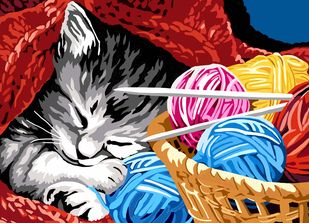 Kitty Snooze Jigsaw Puzzle - 1000 Pieces by Brain Tree - Brain Tree Games LLC - Jigsaw Puzzles - The Puzzle Center -