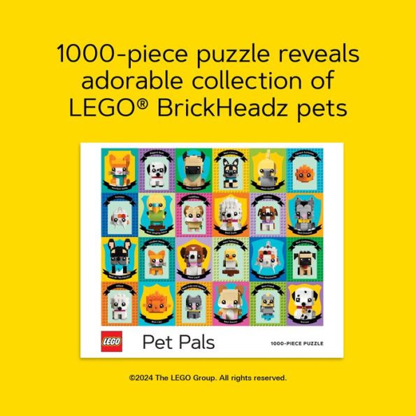 LEGO Pet Pals 1000 Piece Jigsaw Puzzle – Cute BrickHeadz Pets! - Lego - Jigsaw Puzzles - The Puzzle Center -