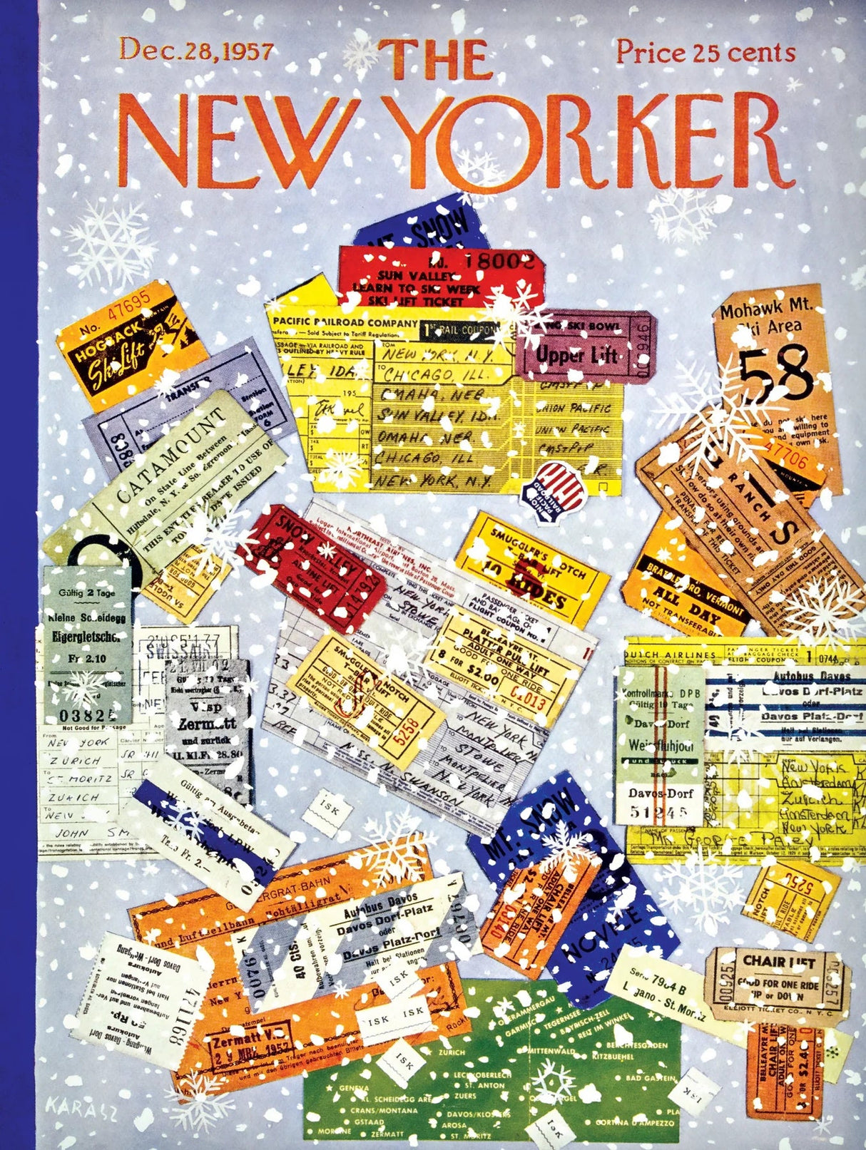 Lift Tickets 750 Piece Jigsaw Puzzle | New York Puzzle Company - Jigsaw Puzzles - The Puzzle Center