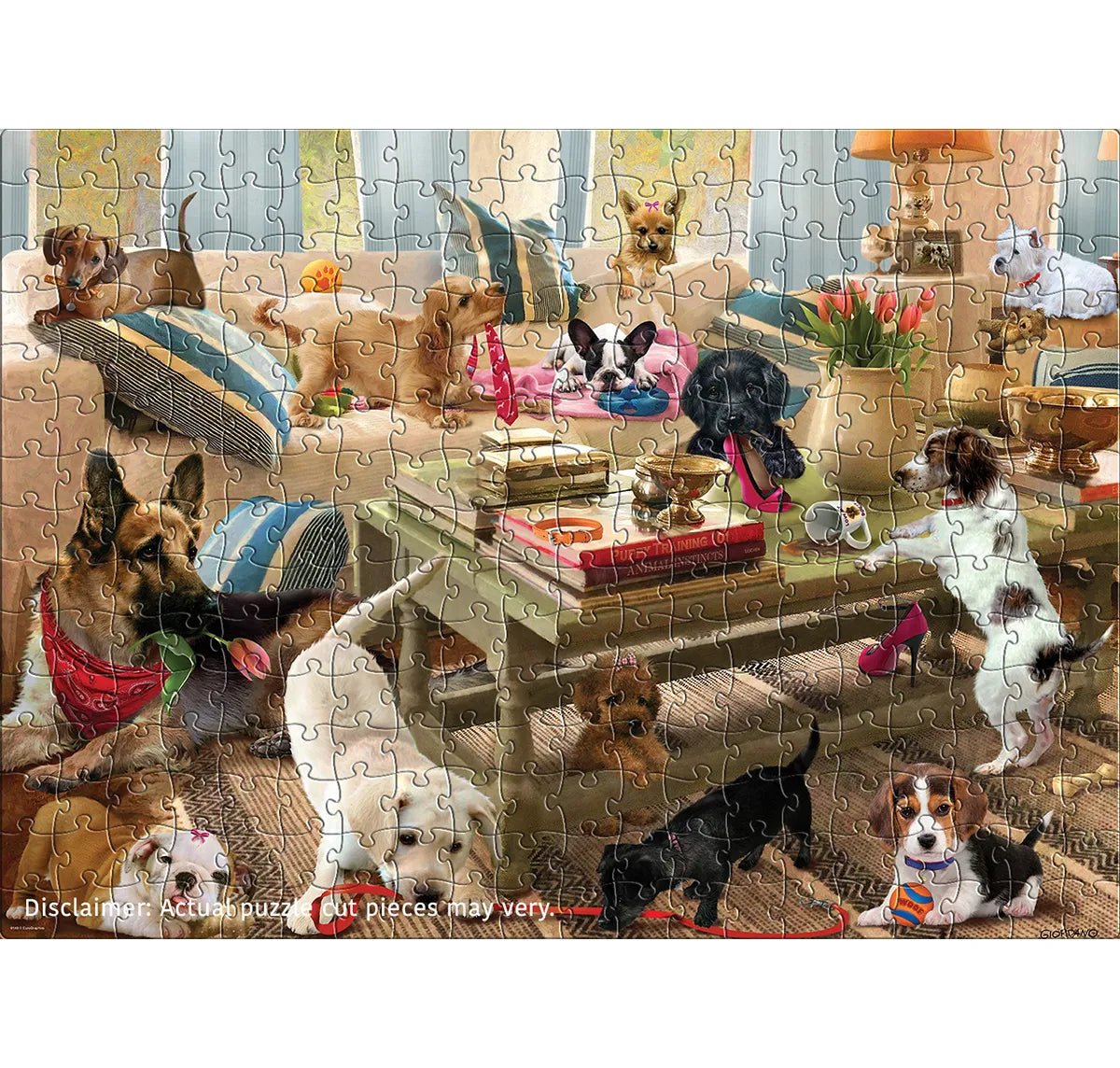 Living Room Pups 300 Piece Jigsaw Puzzle | Eurographics - Jigsaw Puzzles - The Puzzle Center