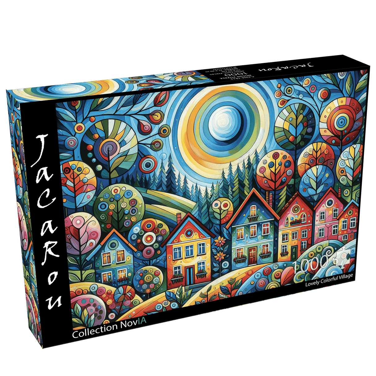 Lovely Colorful Village 1000 Piece Jigsaw Puzzle by JaCaRou Puzzles - Jigsaw Puzzles - The Puzzle Center