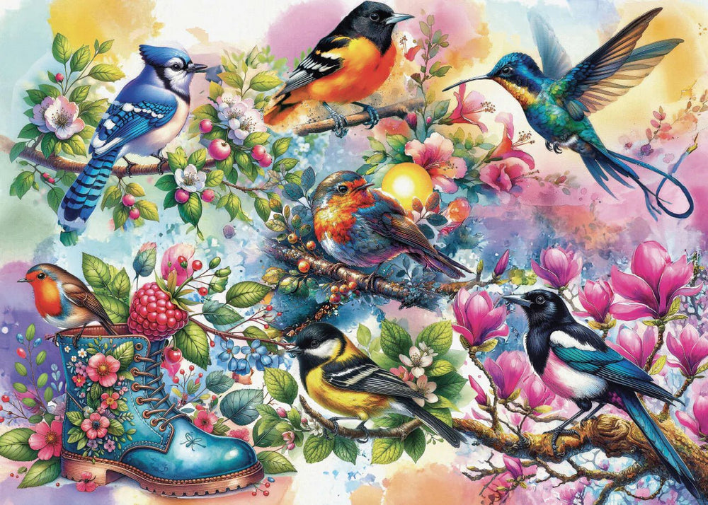 Lovely Feathered Beauties 1000 Piece Jigsaw Puzzle | JaCaRou Puzzles - Jigsaw Puzzles - The Puzzle Center