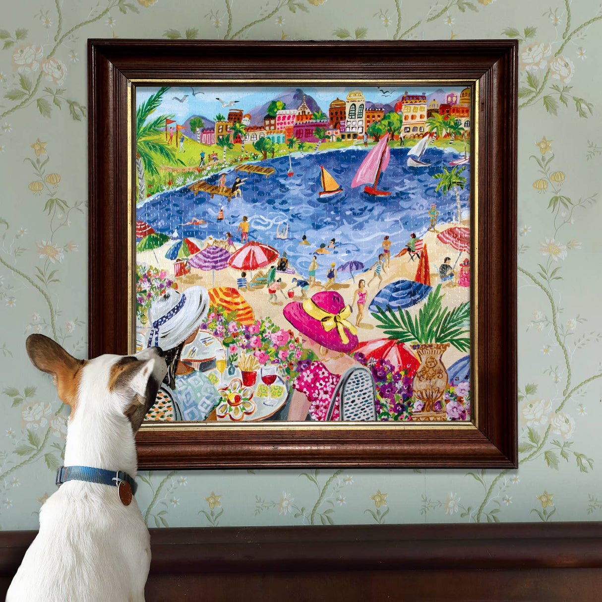 Lunch by the Sea 1000 Piece Jigsaw Puzzle | eeBoo - Jigsaw Puzzles - The Puzzle Center