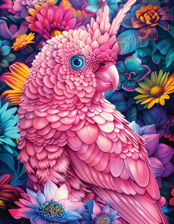 Majestic by Springbok Pink Cockatoo 500 Piece Jigsaw Puzzle | Springbok Puzzles - Springbok Puzzles - Jigsaw Puzzles - The Puzzle Center