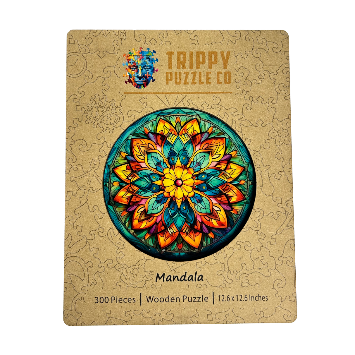 Mandala Shaped 300 Piece Wooden Jigsaw Puzzle | Trippy Puzzle Co - Jigsaw Puzzles - The Puzzle Center