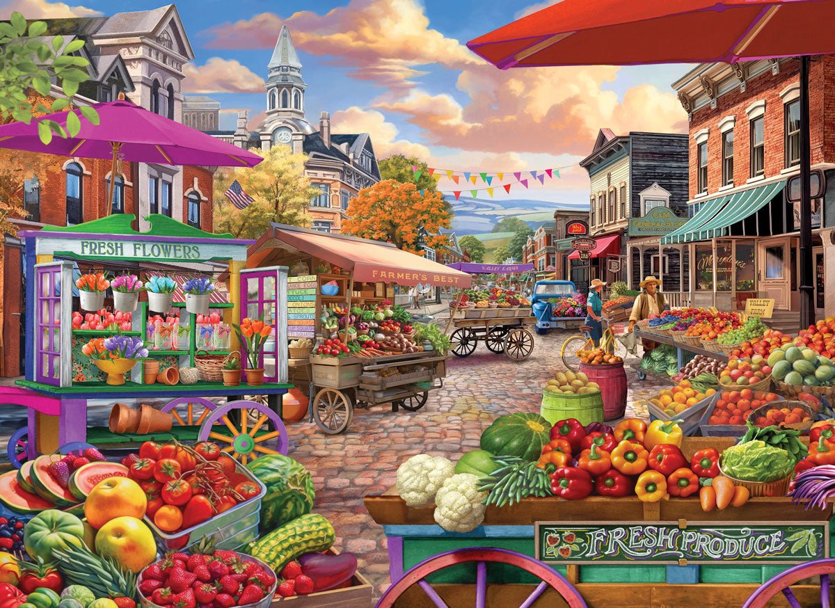 Market Day by Bigelow 500 Piece Jigsaw Puzzle | Eurographics - Eurographics - Jigsaw Puzzles - The Puzzle Center